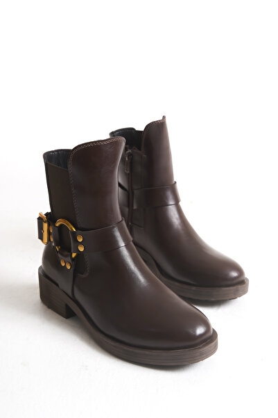 Solo Bag Women's New Season Flat Buckle Detailed Elastic Daily Comfortable Fit Boots