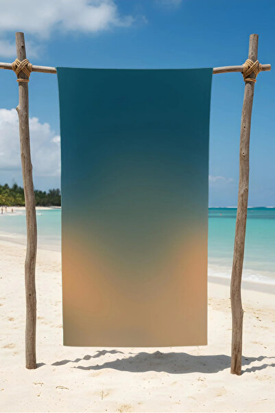 BETHA منشفة شاطئ قطنية منقوشة متغيرة الألوان - تصميم منقوش