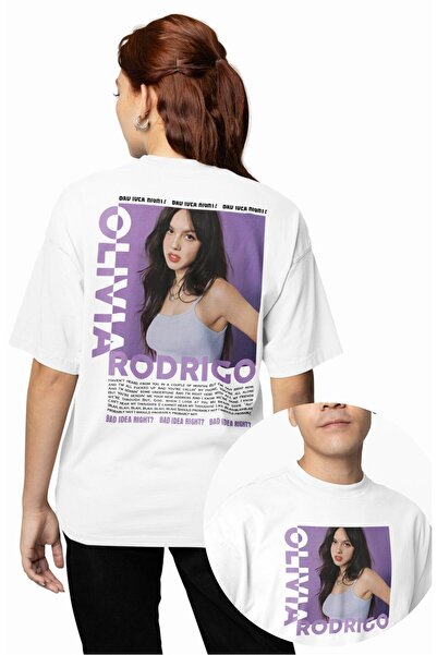 Fuddy Moda تي شيرت مطبوع عليه عبارة 'Bad Idea Right' للجنسين، تي شيرت كبير ال...