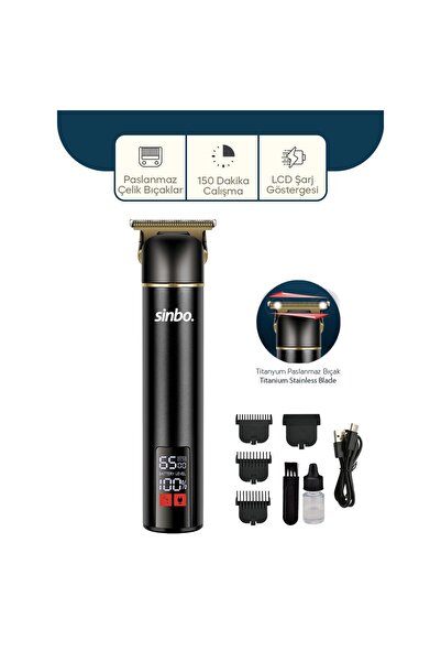 Genel Markalar USB ŞARJLI - LCD GÖSTERGELİ SAÇ - SAKAL KESME TRAŞ MAKİNESİ AL...