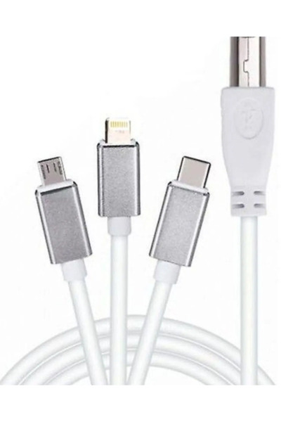 evimdeyokyok Zr362 Ads 501 Type-C 3 in 1 Printer Cable