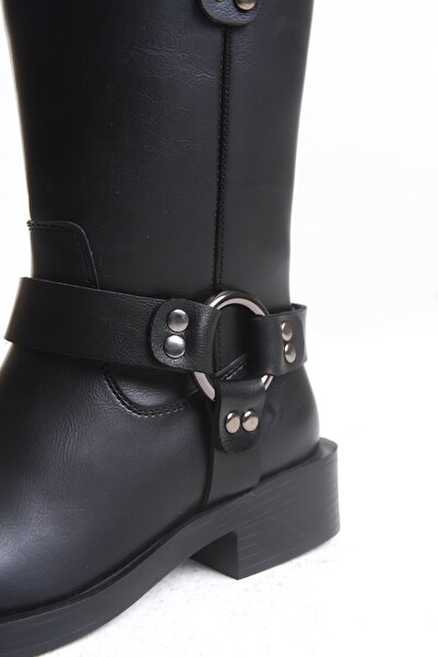 Solo Bag Жіночі боти з плоскою підошвою, на ремінцях, на щоденне носіння, зручна форма