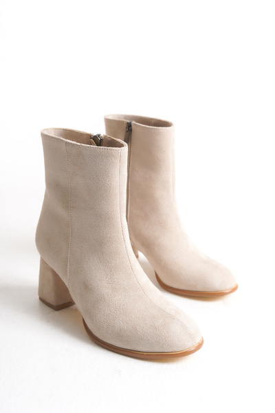 Solo Bag Women's New Season Heeled Zippered Daily Comfortable Fit Boots