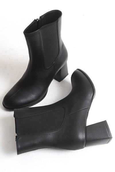 Solo Bag Women's New Season Heeled Zippered Daily Comfortable Fit Boots