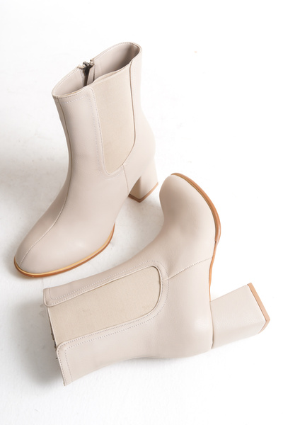 Solo Bag Women's New Season Heeled Zippered Daily Comfortable Fit Boots