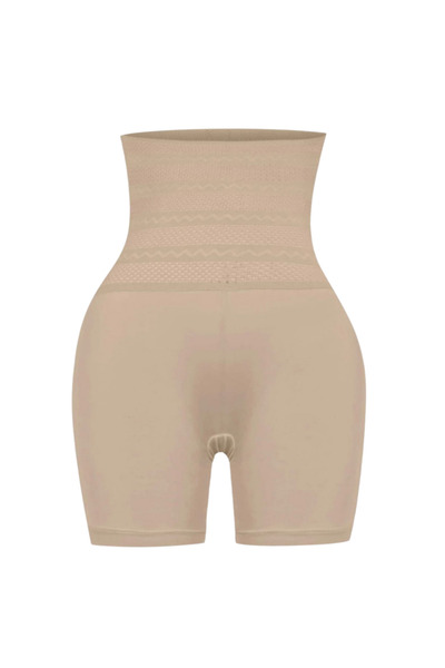 Fstyle Women's high waisted corset with striped design, suitable for double tummy tightening and postpartum tightening of loose abdominal muscles