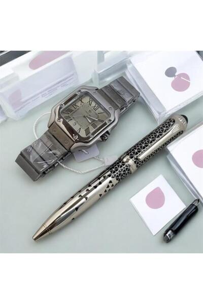 Leighton مجموعة رجالية جديدة للعيد: ساعة مع قلم كارتييه باشا