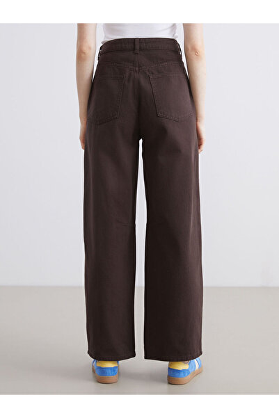 LC Waikiki Brown Baggy Fit Women's Jean Pants