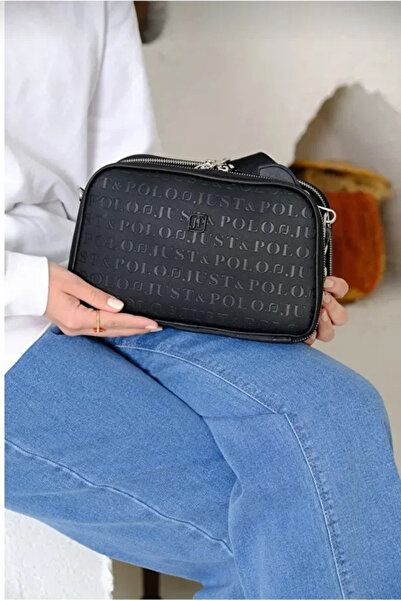 Just Polo حقيبة كتف نسائية أنيقة بحزام قابل للتعديل وطباعة ثلاثية الأبعاد، من...