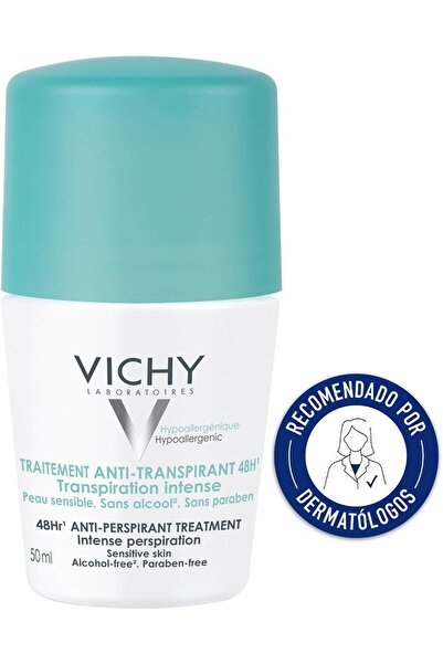 Vichy Intensive Antiperspirant Treatment Roll-On from Vichy, 48 Hours, 50 mL, Refreshing