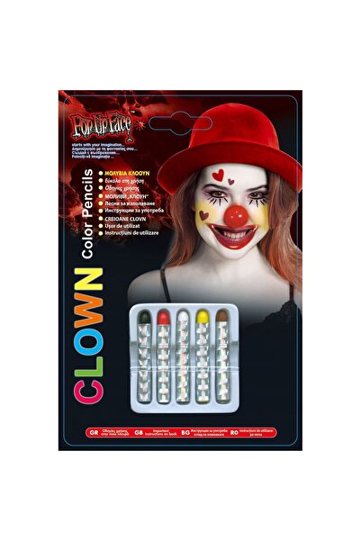 OEM Clown Makeup Pencils for Face and Body - 5pcs