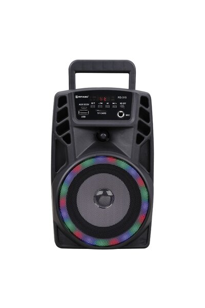 OEM Portable Bluetooth Karaoke Speaker with Microphone & 5W LED 14.5x12x25.5cm