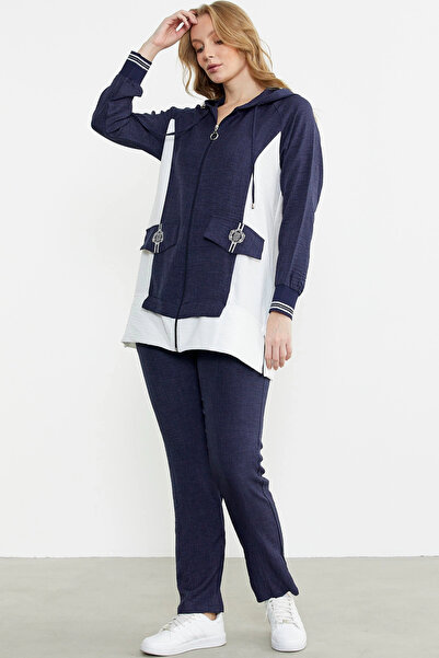 Sementa 76448 Linen Look Hooded Tunic Set