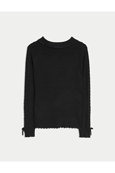 Marks & Spencer Triko Bardot Yaka Üst (6-16 Yaş)