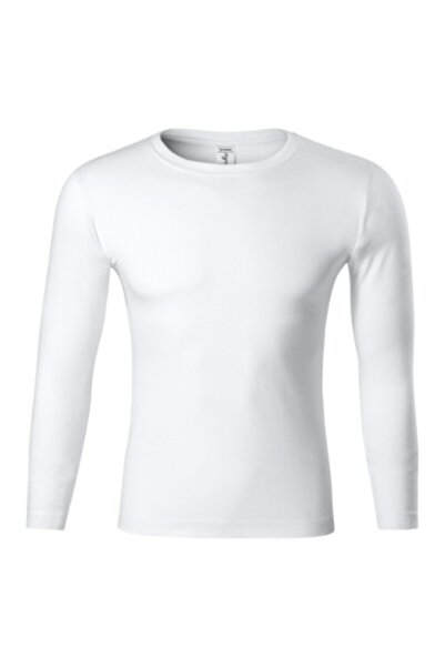 Malfini Unisex T-shirt, Progress LS P75, White 2XL