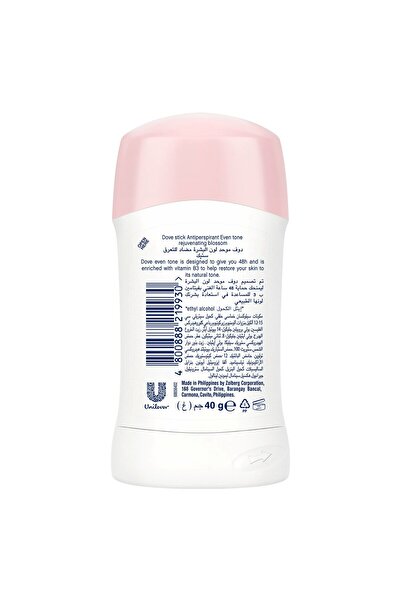 Dove Even Tone Rejuvenating Blossom Anti-Perspirant Deodorant Stick 40 g