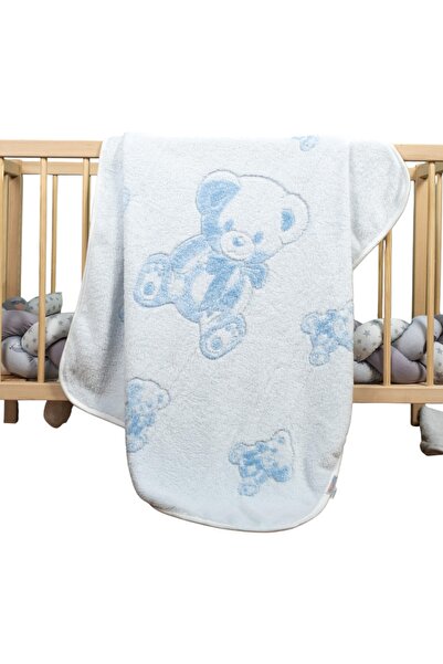 İME TİCARET بطانية شتوية للأطفال البنات والأولاد بنمط دمية الدب من الجاكار ويلفست 100 × 110 سم