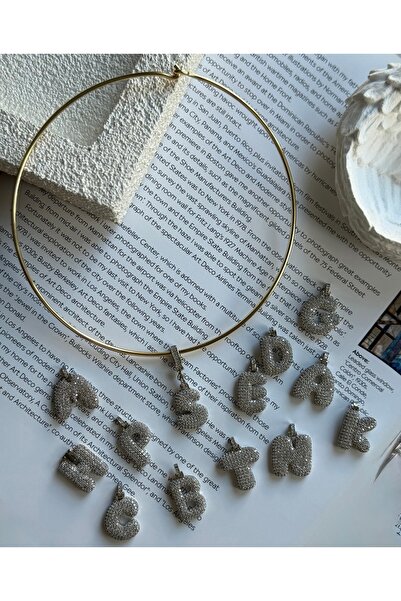 Rossetto Atelier Stony Lettered Ring Kolye ( S Hafli )