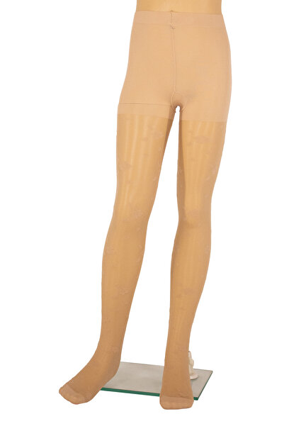 PETRA-ELISA Παιδικό Καλσόν Λύκρα 20 DEN με Σχέδιο Serena, Μπεζ, 3-6 ani