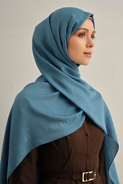 Armine Logo Bordürlü Pamuk İpek Şal 1 27