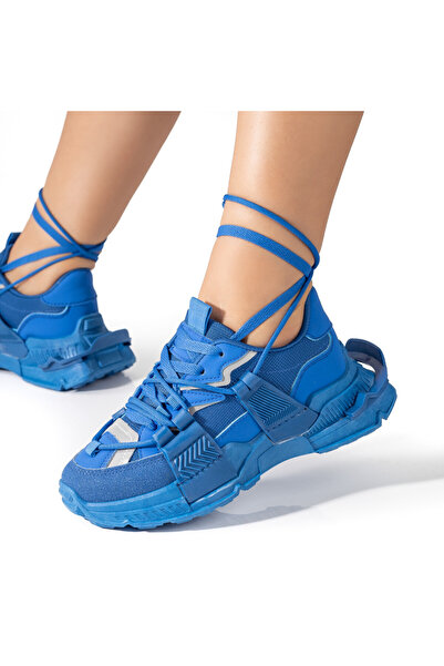 Modlet.ro Women's blue thick-soled athletic shoes MOD09410