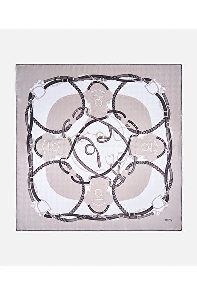 İpekyol Desenli %100 ipek eşarp