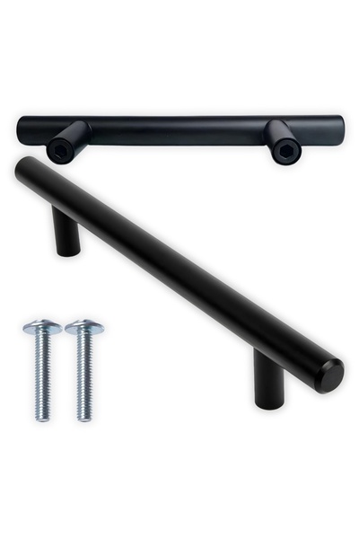 Other Matte Black Retro Loft Style Kitchen Cabinet Drawer Knobs Pull Handles 96mm