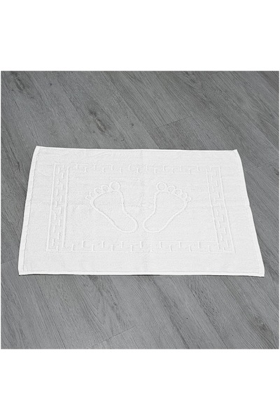 H Hotel Supplier Greek Hotel Supplier Bath Mat Towel, 50 x 70 cm, Cotton 100%, 700 gsm, White