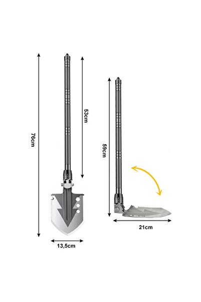 Other Military Tactical Survival Folding Shovel + Sharp Case