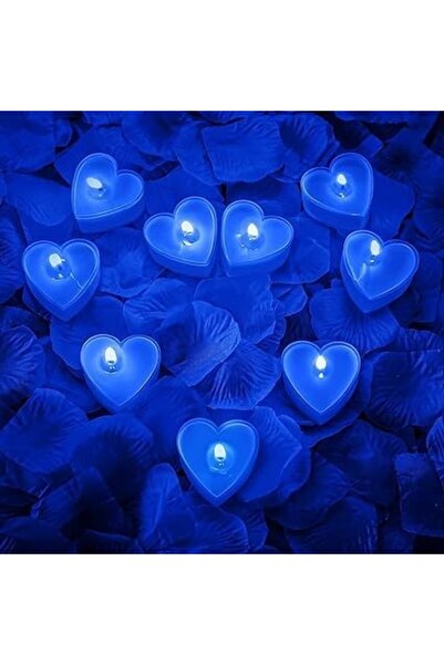Flippy 9 Heart Candles, Flippy, Valentine's Day, Tropical Aroma, Burning Time 3.5 h, Paraffin, 4 x 2 cm