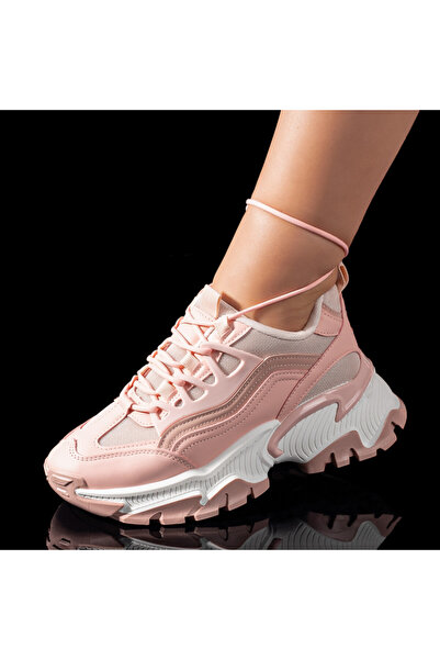 BMoD Women's pink sneakers with a chunky sole MOD09493