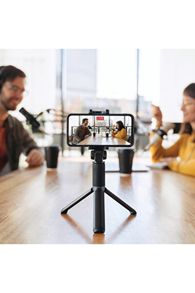 Polosmart PSM137 Işıklı Uzaktan Kumandalı Tripod Siyah