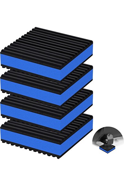 Terrain 4 قطع وسادات عازلة للاهتزازات، مقاس 3 × 3 × 7/8 بوصة، عازلة للصوت، مص...