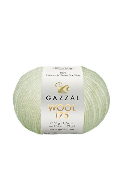 Gazzal Wool 175 %100 Superwash Merinos Yünü – Örgü İpliği, 50g / 175m-300-1 ADET
