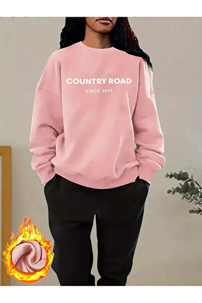 Lider Leather Γυναικείο Σετ Φόρμας 2 τεμαχίων με Στάμπα και Κουκούλα – Φούτερ...