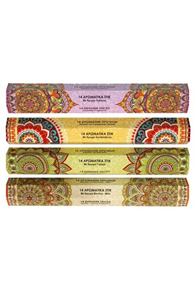 SHOPIENS Set 56 bețișoare parfumate Shopiens® cu aromă de lavandă, lemn de sa...