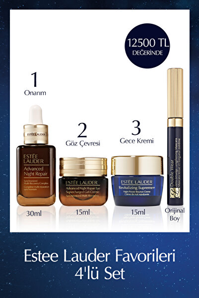 Estee Lauder Favorileri 4'lü Set - Serum 30ml+ Göz Kremi 15ml+ Bounce Creme 15ml+ Maskara