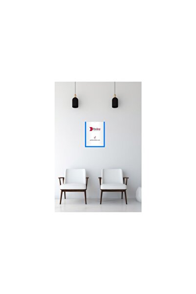 Yönline 2Pcs A4 Blue Document Certificate Frame Self-Adhesive Easy to Replace Foil