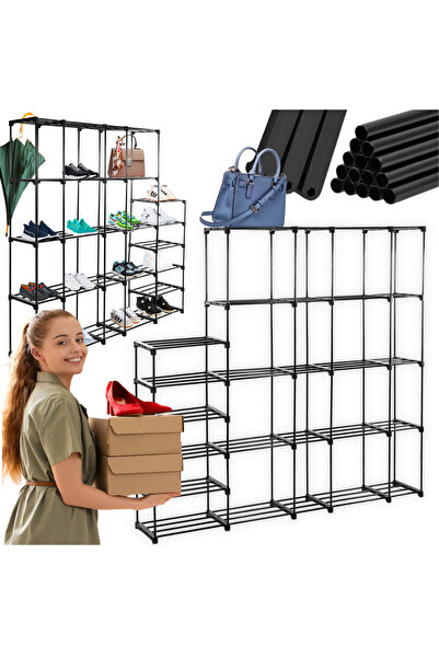 Other Dulap modular, pliabil, cadru metalic, raft, suport pentru haine, pantofi