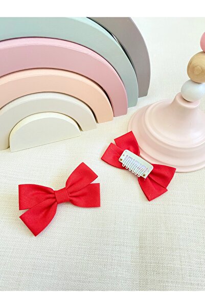 Derinkids Kırmızı Saçsız Bebek Tokası