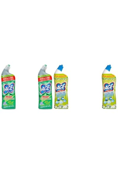 ACE Set Curatenie 4 x Valuepack, 2 x decalcifiant Wc Gel 700ml, 2 x Power Gel...