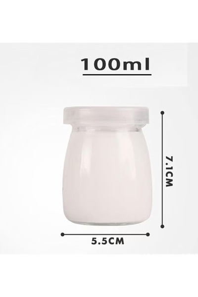 Generic 12-Piece Glass Jars With Lids Clear