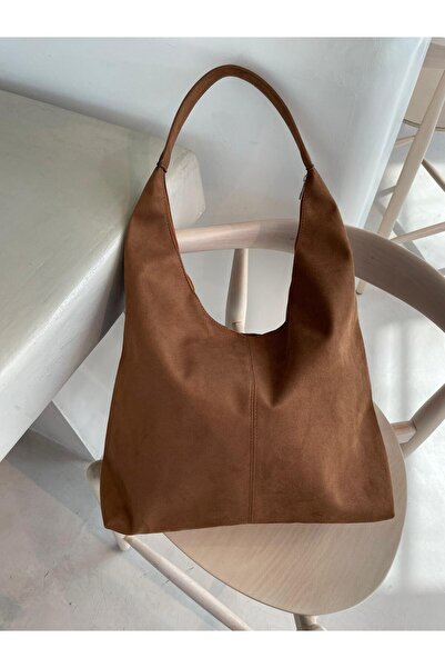 Senza Vedere New School Süet Omuz Çantası