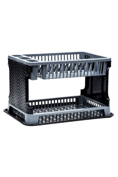 SHOPIENS Scurgător de vase cu suport pentru tacâmuri și spațiu pentru pahare,...