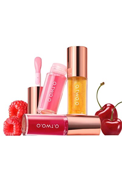 O.TWO.O Cosmetics ملمع شفاه كريستالي لامع ممتلئ من O.TWO.O - لمعان عالي ومرطب