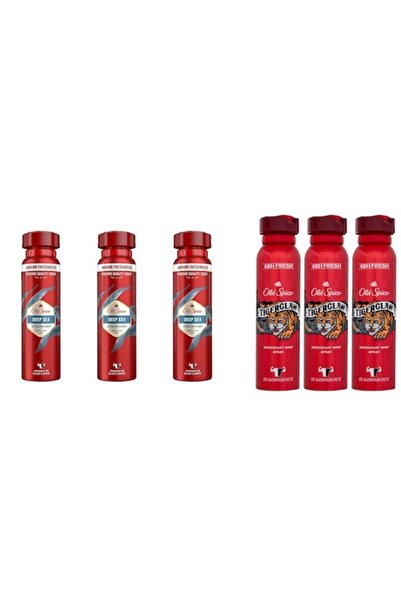 Old Spice Set 6 x Pachet Variat, 3 x Deodorant 150ml Deep Sea, 3 x Deodorant ...