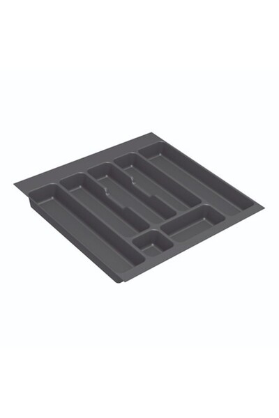 SHOPIENS Tavă pentru tacâmuri Shopiens®, plastic, 46,2 x 50,7 x 4,5 cm, gri