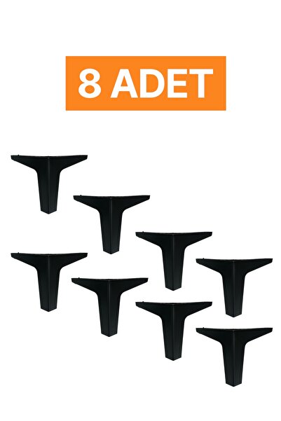 HOMDEP Kanepe Koltuk Tv Ünitesi Konsol Yükseltme Paris Model Plastik Ayak Siy...