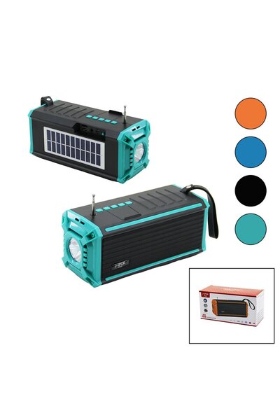 J-İPOK P-520 HASUBA HS-293 FENERLİ SOLAR PANELLİ - USB ŞARJLI BLUETOOTH FM RADYO MP3 USB - TF PLAYE