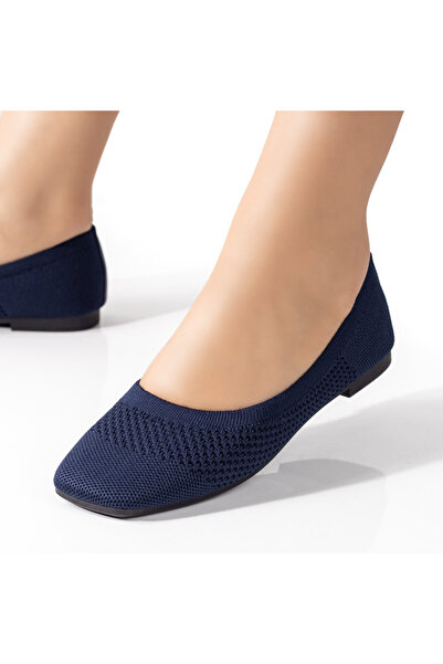 BMoD Women's blue textile ballerina flats MOD08478
